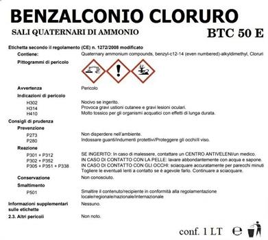 BENZALCONIO CLORURO 1LT