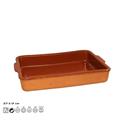 PIROFILA RETTANGOLARE IN TERRACOTTA 27 X 17 CM