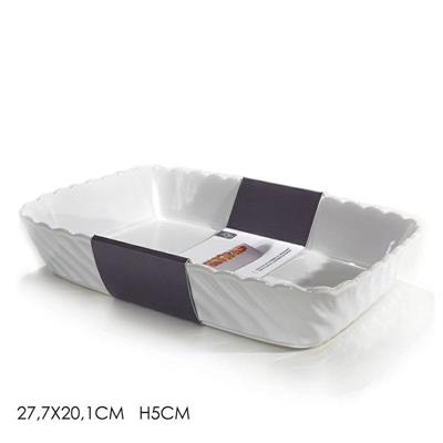 PIROFILA RETTANGOLARE MEDIA SMERLATA 27,7 X 20 X H5 CM