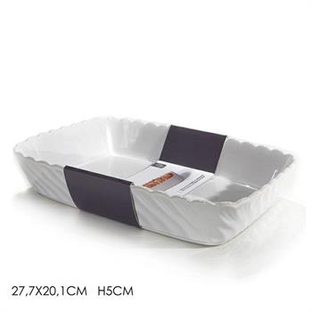 PIROFILA RETTANGOLARE MEDIA SMERLATA 27,7 X 20 X H5 CM