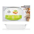 PIROFILA RETTANGOLARE IN VETRO CON MANICI 2,9 LT 34X22X6,4