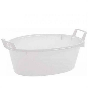 BAGNO OVALE NEUTRO 50x40x18 CM 18LT