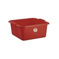 BAGNO QUADRO 30X30XH12CM 7LT COLORE ROSSO