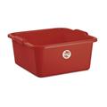 BAGNO QUADRO 38X38XH16CM 16LT COLORE ROSSO