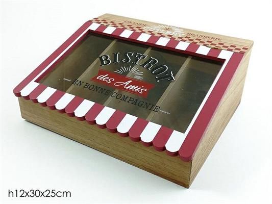 PORTAPOSATE BISTRO 4 POSTI 30 X 25 X H12 CM