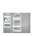 PORTACOSMETICI 3 RIPIANI 14 X 26 X H57 CM COLORE BIANCO