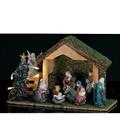 PRESEPE 9 STATUE PORCELLANA CON LED 32 X 13 X H21 CM