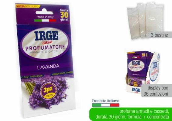 PROFUMATORE BUSTINE 3PZ LAVANDA IRGE