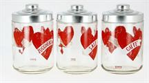 BARATTOLO VETRO 800 DECORO LOVE KITCHEN CONF. 3PZ