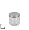 BARATTOLO PLASTICA CON TAPPO 7 X 7,5 CM