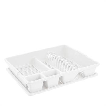 SCOLAPIATTI GRANDE CON VASSOIO COLORE BIANCO 47 X 38 X 8,5CM