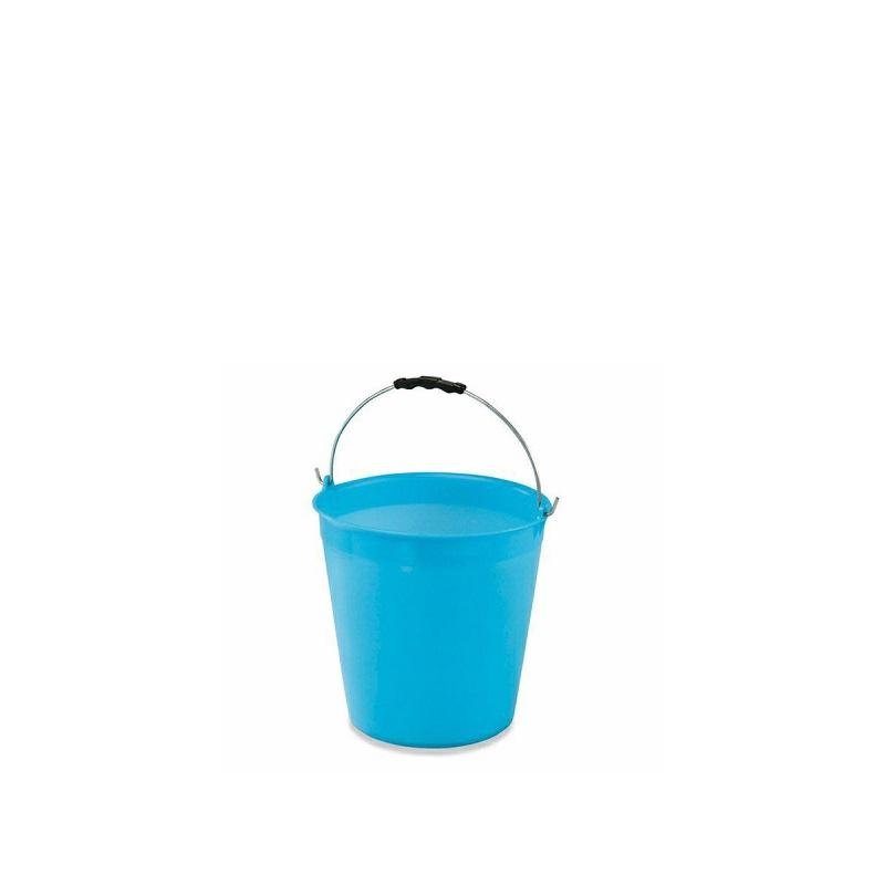 Set 4 Secchi In Plastica Da 5 Litri - Modello Eco - Colori: Antracite, Rosso, Verde, Blu - Scala Di Misurazione, Per Alimenti