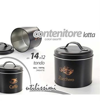 BARATTOLO IN LATTA ZUCCHERO / CAFFE' 10,4 X 1,8 X 2,4 CM