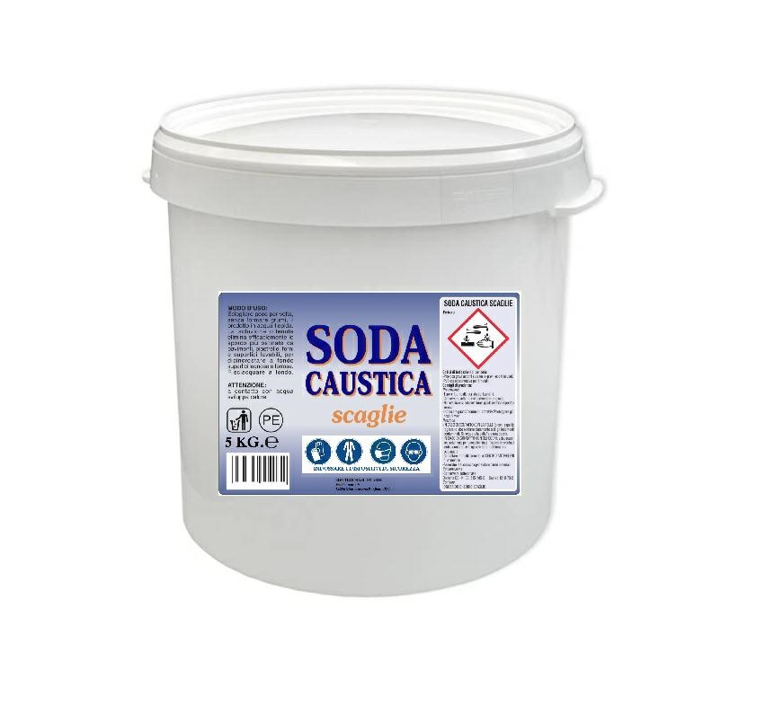 SODA CAUSTICA A SCAGLIE CONF. 5 KG - Detergenti - Bottiglieri Casalinghi