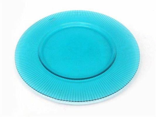 SOTTOPIATTO VETRO AZZURRO