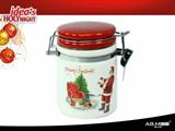 BARATTOLINO ERMETICO CERAMICA SANTA CLAUS
