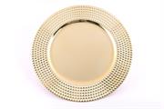 SOTTOPIATTO LUX MIRROR IN PLASTICA D.33CM COLORE ORO