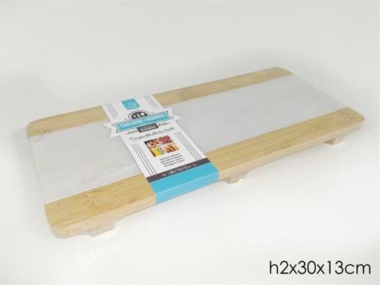 TAGLIERE MARMO/BAMBOO RETTANGOLARE 30X13XH2CM