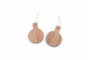 TAGLIERE MONOPORZIONE TONDO IN LEGNO 14X10XH1CM