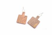TAGLIERE MONOPORZIONE QUADRATO IN LEGNO 14XH1CM