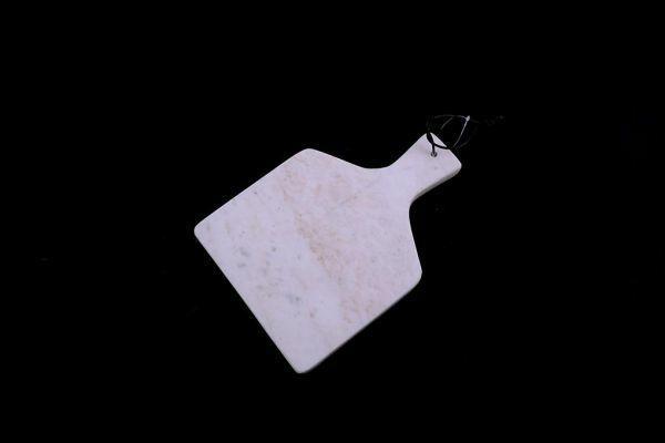 TAGLIERE IN MARMO BIANCO 28X20XH1,5CM