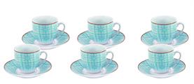 TAZZA CAFFE' CON PIATTINO TINDARI CONF.6PZ