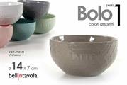 TAZZA BOLO CERAMICA 14X7CM COLORI ASS.