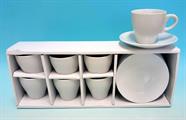 TAZZA PORCELLANA BIANCA CONF. 6PZ