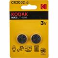 BATTERIA KODAK MAXLITHIUM CR2032 3V 2PZ