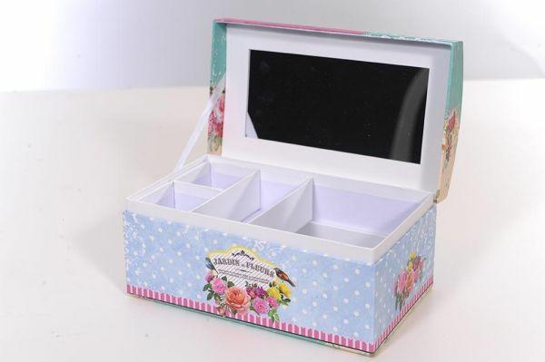 BAULE PORTAGIOIE JARDIN DE FLEURS 12X10,5X20CM