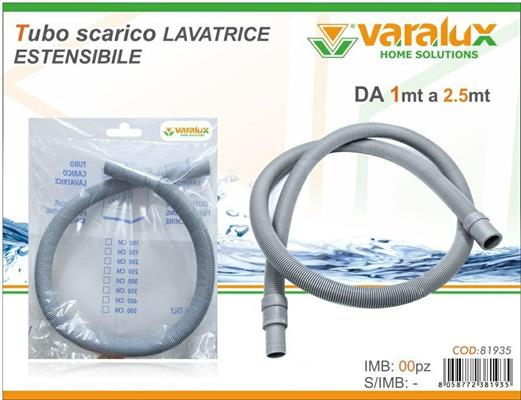 TUBO SCARICO LAVATRICE ESTENSIBILE 3MT