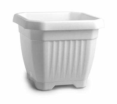 VASO OCTAGON 36X36CM COLORE BIANCO