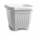 VASO OCTAGON 36X36CM COLORE BIANCO