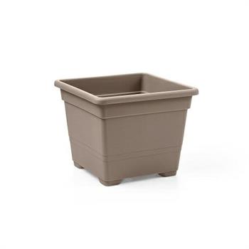 VASO QUADRATO 54CM COLORE AVANA