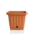 VASO QUADRATO CON SOTTOVASO 30 X 30 X H22 13 LT