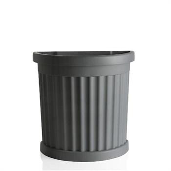 VASO ROMA CON SOTTOVASO 27 X 52 X H49 CM 35 LT GRIGIO