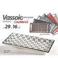 VASSOIO CERAMICA RETTANGOLARE 29 X 16 X 2 CM DECORI ASS