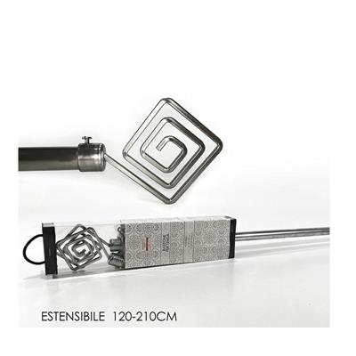 BASTONE TENDA 120 / 210 CM COLORE SILVER