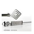 BASTONE TENDA 120 / 210 CM COLORE SILVER