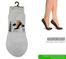 CALZINO FANTASMINO PIZZO BIANCO DONNA TAGLIA UNICA CONF. 2 P