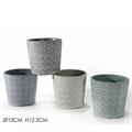 CASPO 13 X H12,5 CM DECORO ROSONE 4 COLORI ASS