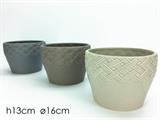 CASPO MEDIO DECORO RATTAN D.16XH13CM COLORI ASS.
