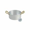 CASSERUOLA BASSA A SERVIRE PROFESSIONALE MANIGLIE OTTONE 12C