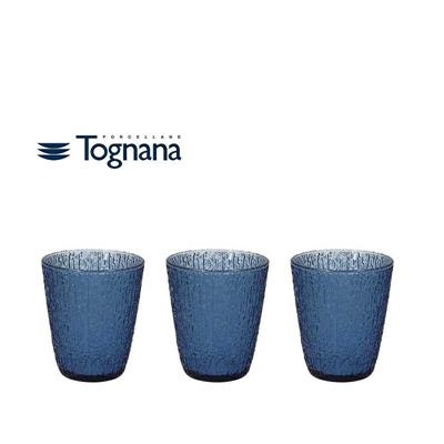 BICCHIERE 280 CC SET 3 PZ DAVOR GLASS BLU