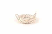 CESTINO IN VIMINI CON MANICI D. 25X27XH11CM COLORE NATURALE