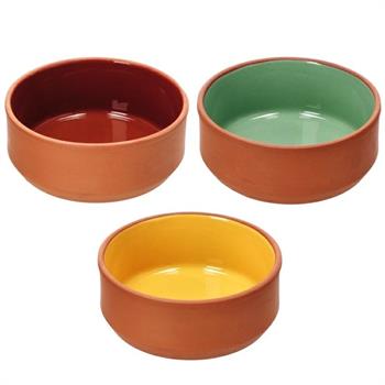 CIOTOLA TERRACOTTA D. 16 X H7 CM 3 COLORI ASS