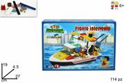 GIOCO COSTRUZIONI MOTOSCAFO SALVATAGGIO 114PZ