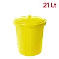 BIDONE MAXI 21 LT CON CHIUSURE GIALLO
