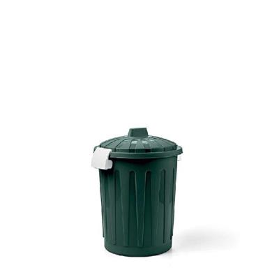 BIDONE PATTUMIERA CON COPERCHIO 50 LT VERDE BOSCO