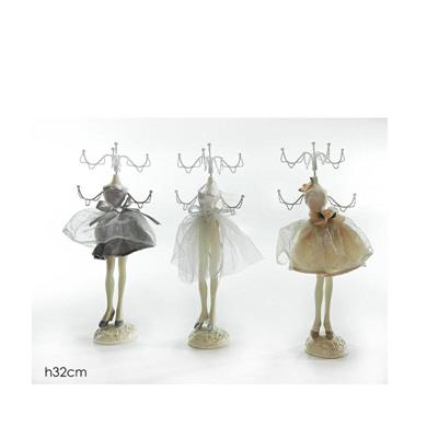 PORTAGIOIE MANICHINO 6 POSTI H32 CM 3 COLORI ASS